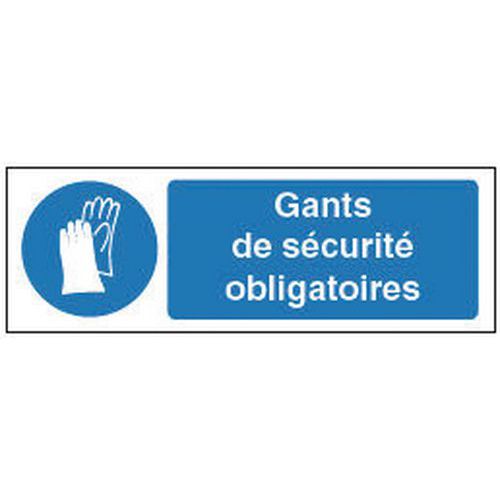Gebodsbord - Veiligheidshandschoenen verplicht - Hard Gebodsbord - Veiligheidshandschoenen verplicht - Hard