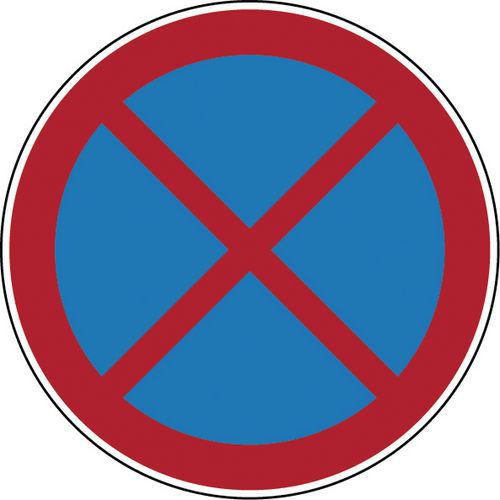 Panneau d'interdiction - Arrêt et stationnement interdits - Rigide Panneau d'interdiction - Arrêt et stationnement interdits - Rigide