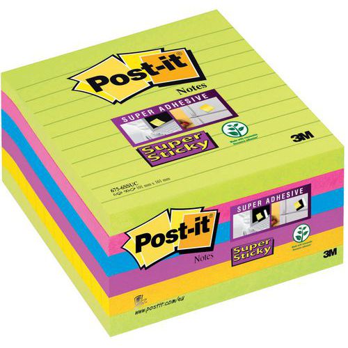 Post-it®Super Sticky Lignes 