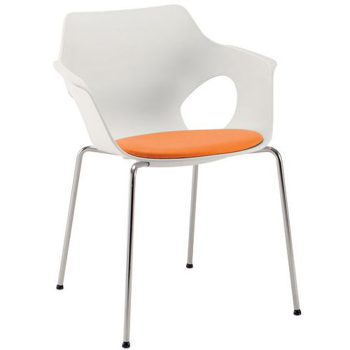 Design stoel, afgerond - brede zitting - Linea Fabbrica