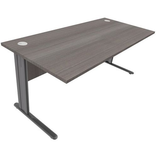 Recht bureau met C-poten - Cederhout - Manutan Recht bureau met C-poten - Cederhout - Manutan