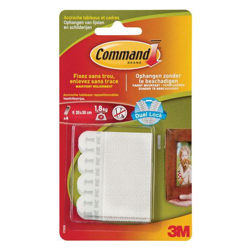 Languette adhésive de fixation Command™ - Pour tableaux et cadres Languette adhésive de fixation Command™ - Pour tableaux et cadres