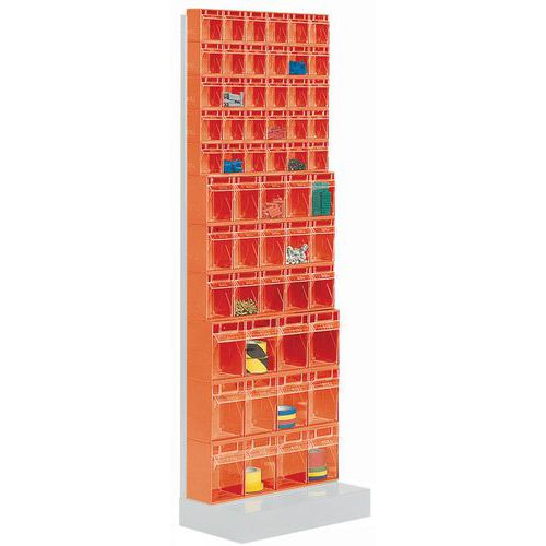 Rek met kantelbakken Madia - Hoogte 175 cm - 11 rijen Rek met kantelbakken Madia - Hoogte 175 cm - 11 rijen