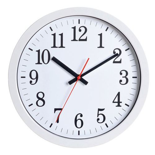 Horloge murale à quartz Manutan