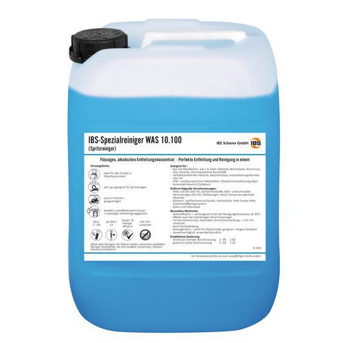 Speciaal reinigingsmiddel voor oliën en vetten WAS 10.100 - IBS Speciaal reinigingsmiddel voor oliën en vetten WAS 10.100 - IBS