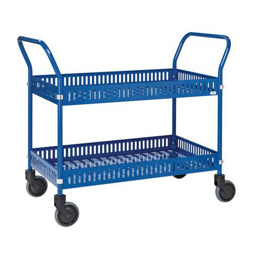 Plaatstalen trolley met rand - Kongamek Plaatstalen trolley met rand - Kongamek