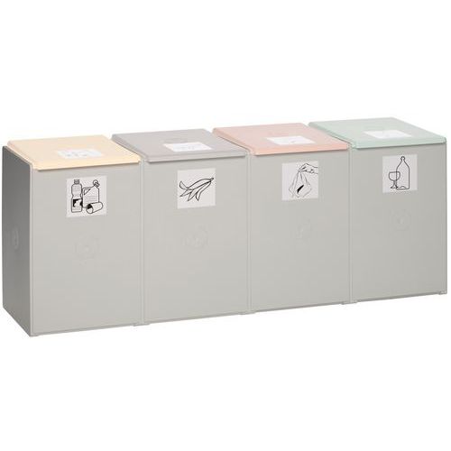 Kunststof recyclingmodule - 1, 2, 3 of 4 (60 l)