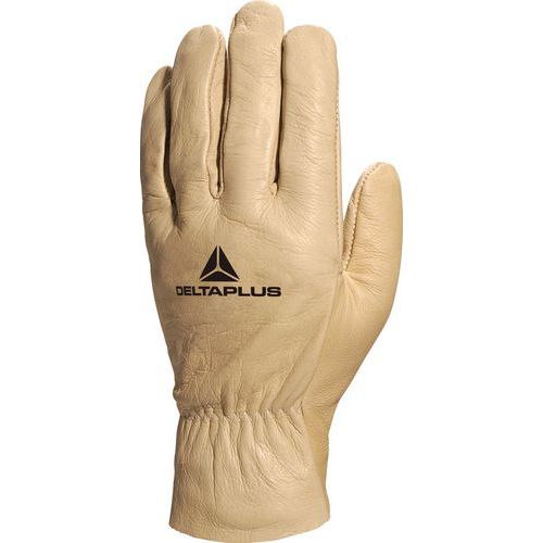 Handschoen Nerf Rundleder Amerikaanse coupe Beige Handschoen Nerf Rundleder Amerikaanse coupe Beige