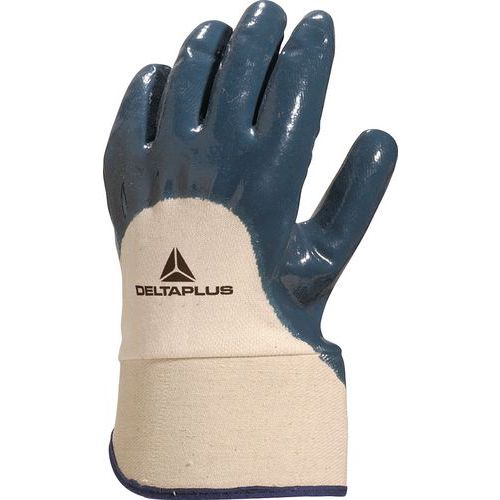 Handschoen nitril Rugventilatie Canvas Manchet 6 Cm Handschoen nitril Rugventilatie Canvas Manchet 6 Cm