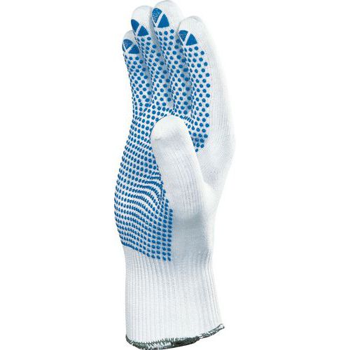 Handschoen Wit 100% Polyamide - Pvc-Noppen - PM 160 gauge 13 Handschoen Wit 100% Polyamide - Pvc-Noppen - PM 160 gauge 13