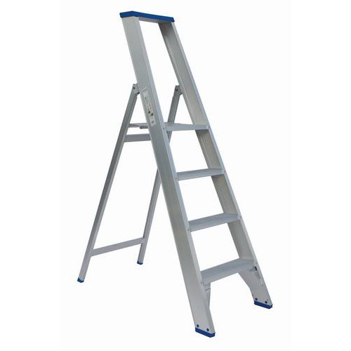 Industriële trapladder aluminium - enkelzijdig
