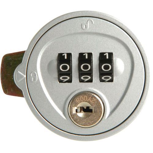 Mechanisch codeslot - 3 wieltjes - Eurolocks Mechanisch codeslot - 3 wieltjes - Eurolocks