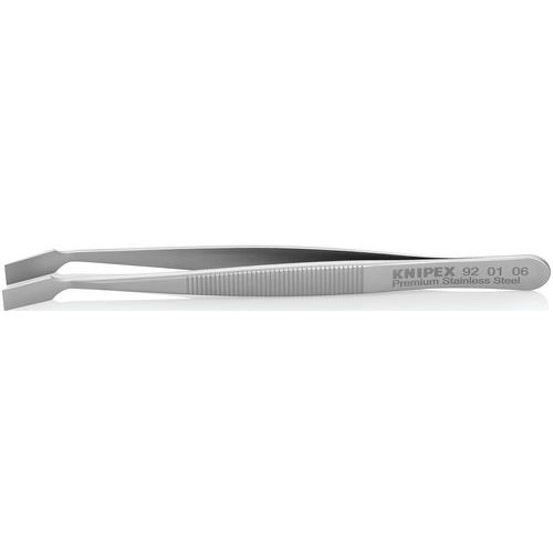Pince brucelle acier inoxydable 120mm rectangulaire coudée - KNIPEX Pince brucelle acier inoxydable 120mm rectangulaire coudée - KNIPEX