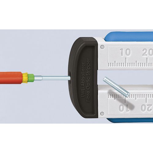 Outil à dénuder les cables en fibre optique fibre Ø0,125mm - KNIPEX Outil à dénuder les cables en fibre optique fibre Ø0,125mm - KNIPEX