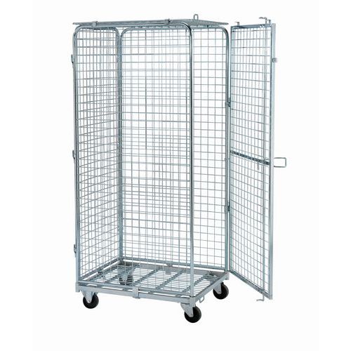 Antidiefstal rolcontainer - Stalen basis - Draagvermogen 400 kg Antidiefstal rolcontainer - Stalen basis - Draagvermogen 400 kg