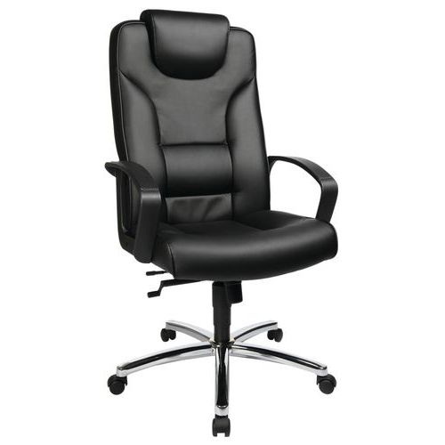 Topstar Chefsessel Comfort Point 50 - Schwarz Fußkreuz Stahl.