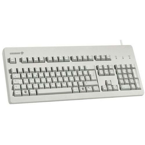 Mechanisch toetsenbord met snoer Cherry G80-3000 lichtgrijs azerty Mechanisch toetsenbord met snoer Cherry G80-3000 lichtgrijs azerty
