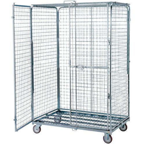 Antidiefstal rolcontainer Maxiroll - Stalen basis - Draagvermogen 720 kg Antidiefstal rolcontainer Maxiroll - Stalen basis - Draagvermogen 720 kg