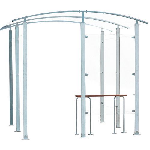 Rokersafdak design 2 m² - Muurmodel Rokersafdak design 2 m² - Muurmodel