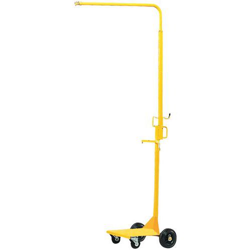 Ergonomische gasfleswagen met kraan Ergonomische gasfleswagen met kraan