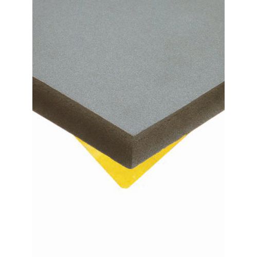 Plaque de mousse acoustique - Caoutchouc cellulaire - Adhésive - Base  NBR-PVC 