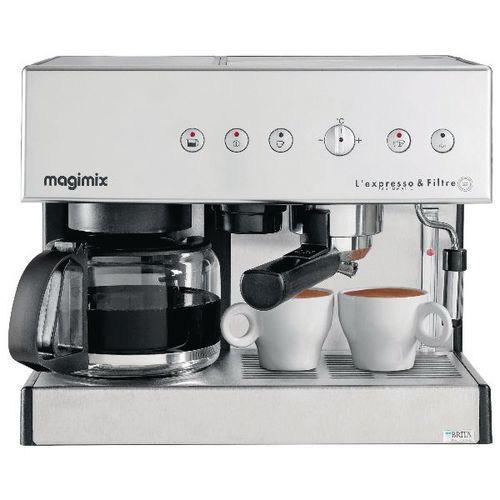Combinatiekoffiezetapparaat Magimix espresso en automatisch filter Combinatiekoffiezetapparaat Magimix espresso en automatisch filter