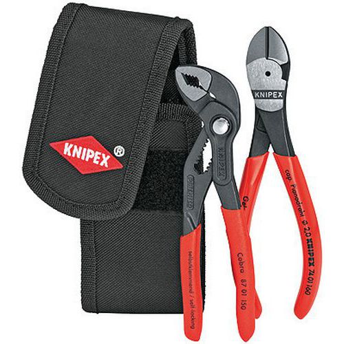Mini-tangenset in gereedschapsriemtas _ 00 20 72 V02 KNIPEX Mini-tangenset in gereedschapsriemtas _ 00 20 72 V02 KNIPEX