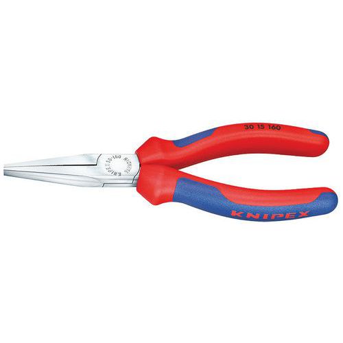 Verchroomde langbektang met componentengreep 140 mm _ 30 15 140