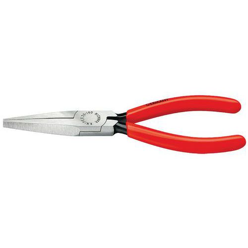 Pince à becs longs noire atramentisée gainées en plastique 140 mm _ 30 11 140 SB Pince à becs longs noire atramentisée gainées en plastique 140 mm _ 30 11 140 SB