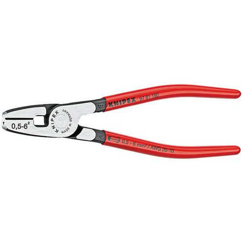 Pince à sertir pour embouts de câble 180 mm _ 97 81 180_Knipex Pince à sertir pour embouts de câble 180 mm _ 97 81 180_Knipex