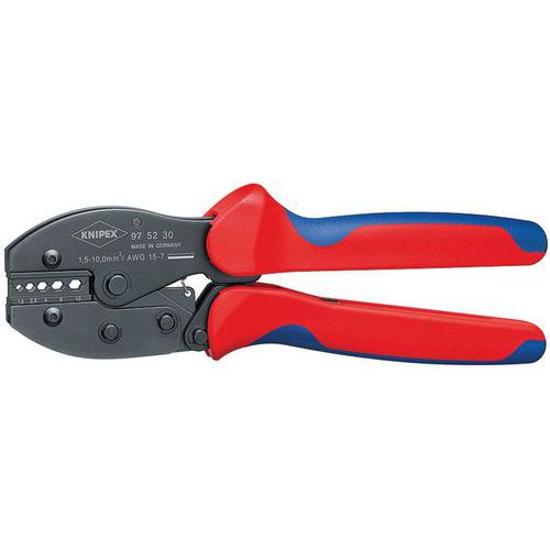 Pince à sertir brunie KNIPEX PreciForce® avec gaines bi-matière 220 mm _ 97 52 30 SB Pince à sertir brunie KNIPEX PreciForce® avec gaines bi-matière 220 mm _ 97 52 30 SB