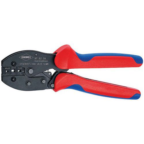 Pince à sertir brunie KNIPEX PreciForce® avec gaines bi-matière 220 mm _ 97 52 35 SB Pince à sertir brunie KNIPEX PreciForce® avec gaines bi-matière 220 mm _ 97 52 35 SB