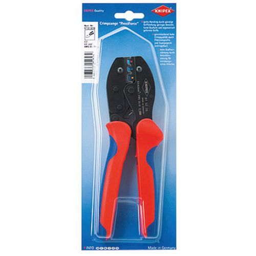 Pince à sertir brunie KNIPEX PreciForce® avec gaines bi-matière 220 mm _ 97 52 36 SB Pince à sertir brunie KNIPEX PreciForce® avec gaines bi-matière 220 mm _ 97 52 36 SB