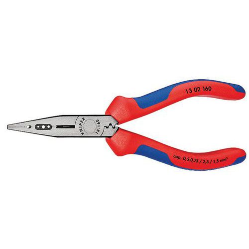Pince multi-fonctions noire atramentisée avec gaines bi-matière 160 mm _ 13 02 160 SB Pince multi-fonctions noire atramentisée avec gaines bi-matière 160 mm _ 13 02 160 SB