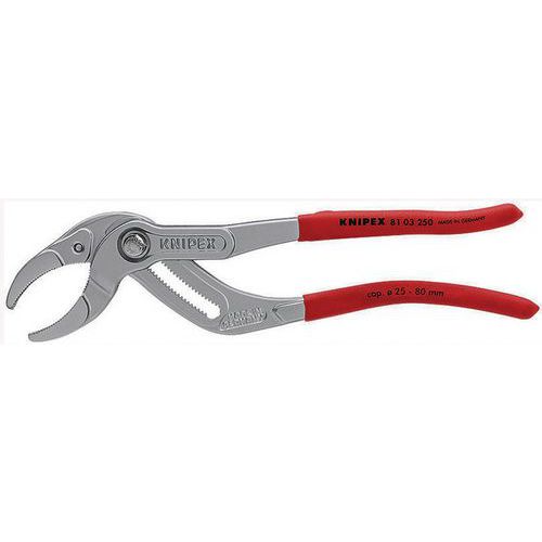Pince pour siphons et connecteurs chromée 250 mm _ 81 03 250 SB_Knipex Pince pour siphons et connecteurs chromée 250 mm _ 81 03 250 SB_Knipex
