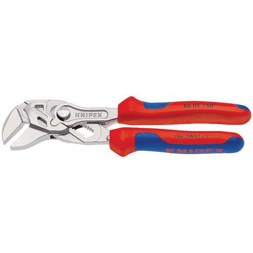 Mini-sleuteltang verchroomd 150 mm _ 86 05 150 SB KNIPEX Mini-sleuteltang verchroomd 150 mm _ 86 05 150 SB KNIPEX
