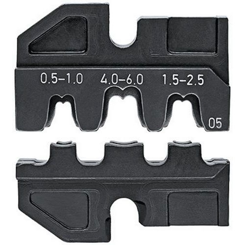 Profil de sertissage non isolés à fût ouvert 4,8 + 6,3 mm Profil de sertissage non isolés à fût ouvert 4,8 + 6,3 mm