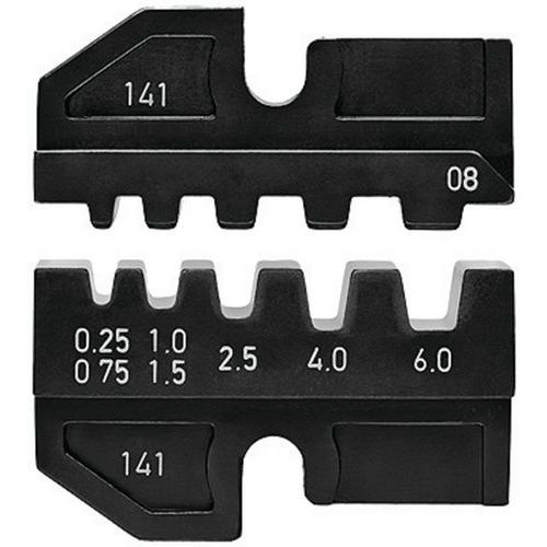 Profil de sertissage pour embouts de câble isolés et non isolés Profil de sertissage pour embouts de câble isolés et non isolés