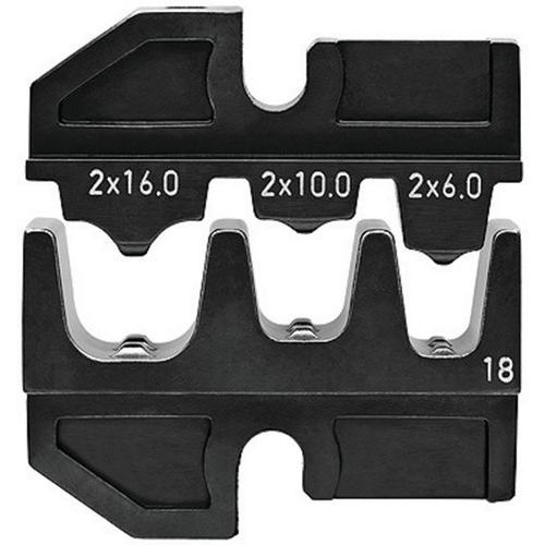 Profil de sertissage pour embouts de câble jumelés _ 97 49 18- Knipex Profil de sertissage pour embouts de câble jumelés _ 97 49 18- Knipex
