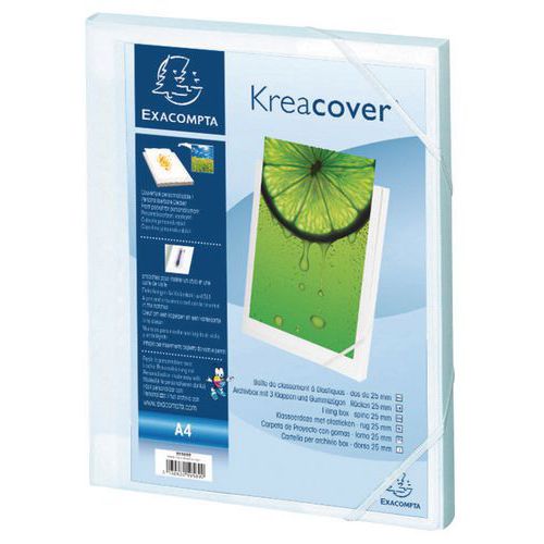 Boite de classement Dos 25mm 7/10e Krea Cover A4 Boite de classement Dos 25mm 7/10e Krea Cover A4