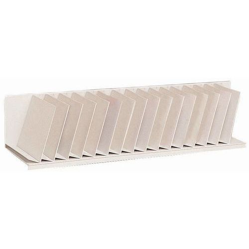 Trieur vertical à séparateur incliné pour armoires - Gris - Paperflow Trieur vertical à séparateur incliné pour armoires - Gris - Paperflow