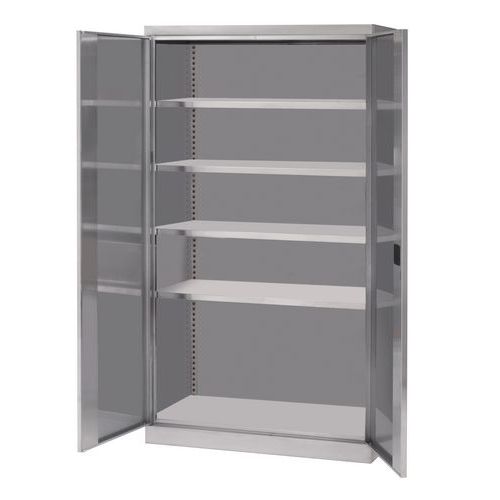 RVS hoge kast - 2 deuren RVS hoge kast - 2 deuren