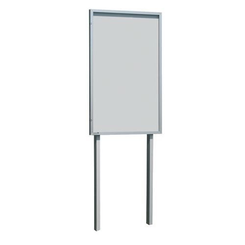 Staanders voor buitenvitrines met draaideur Staanders voor buitenvitrines met draaideur