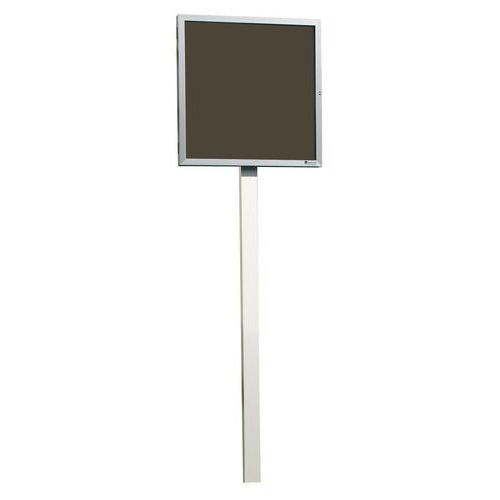 Kolomsteun voor buitenvitrine met draaideur Kolomsteun voor buitenvitrine met draaideur