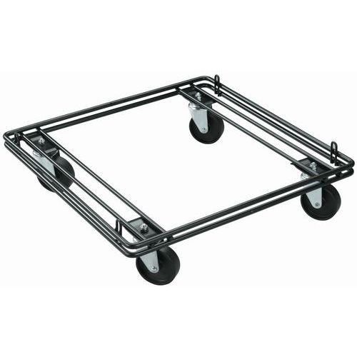 Socle roulant pour paniers fil d'acier Socle roulant pour paniers fil d'acier