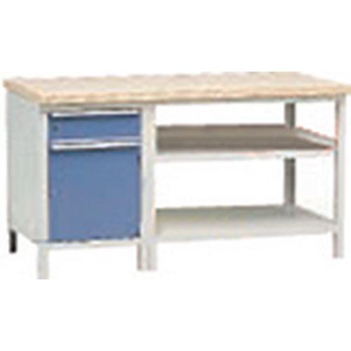 Complete werkbank Modul 152 met kast en lade Complete werkbank Modul 152 met kast en lade