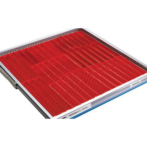 Set godets plastique pour tiroirs LISTA - Largeur 71 cm Set godets plastique pour tiroirs LISTA - Largeur 71 cm