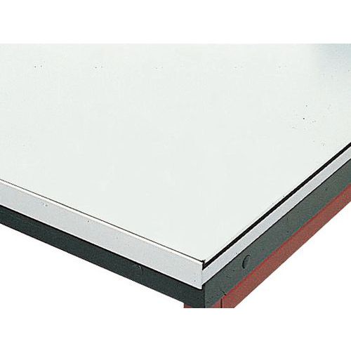 Paillasse de laboratoire modulaire - Verre émaillé - Sans dosseret