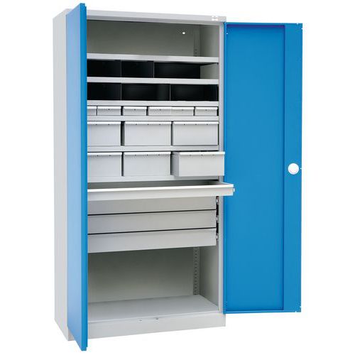 Armoire haute SF1 avec tiroirs - Manutan Expert Armoire haute SF1 avec tiroirs - Manutan Expert