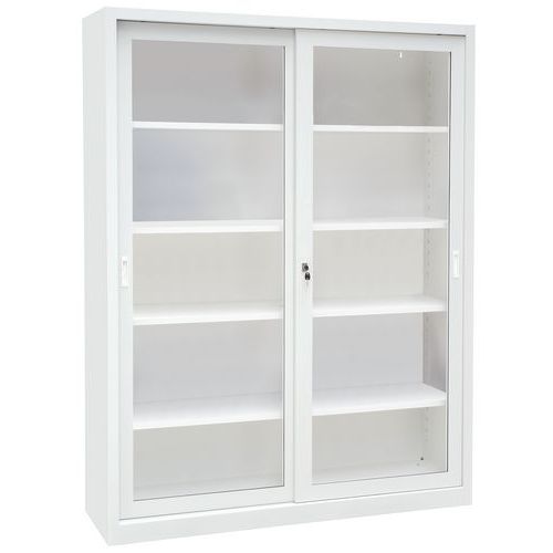 Armoire haute portes coulissantes CH - Transparente - Manutan Expert Armoire haute portes coulissantes CH - Transparente - Manutan Expert